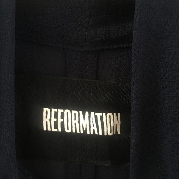Reformation Serafina Navy Blue Dress 🤍 - Picture 10 of 13